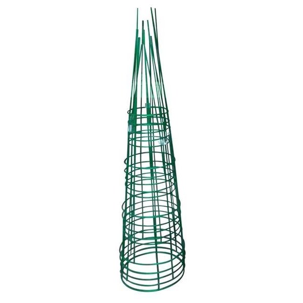 Glamos Wire Products Glamos Wire Products 286575 54 in. Heavy Duty Blazin Gemz Emerald Green Plant Support - Pack of 5 286575